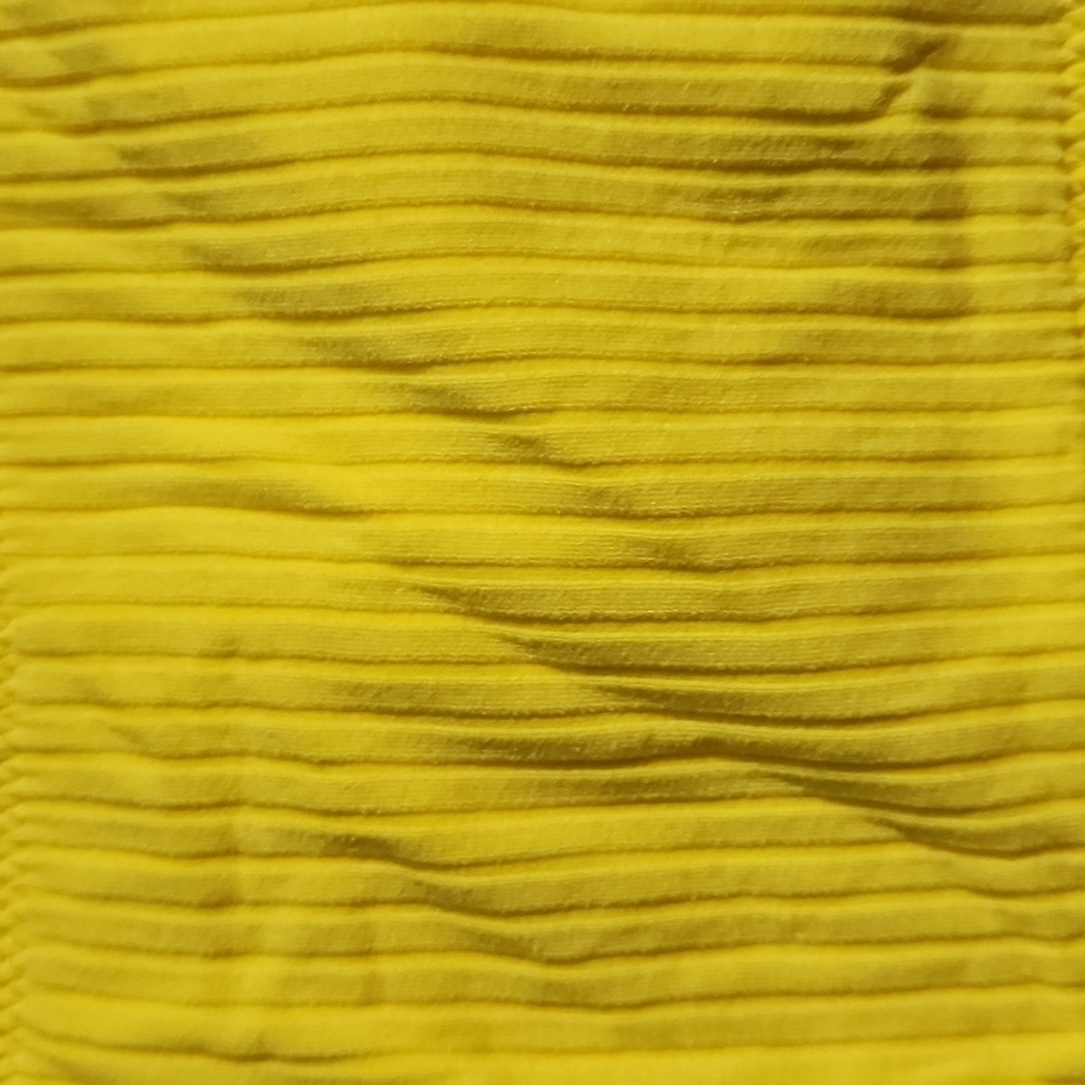 Yellow Rib bathing suit top - Picture 2 of 4